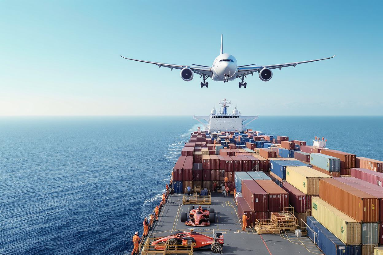 5 continentes, barcos, aviones, camiones y cargas de 50 toneladas. La logística de la Fórmula 1