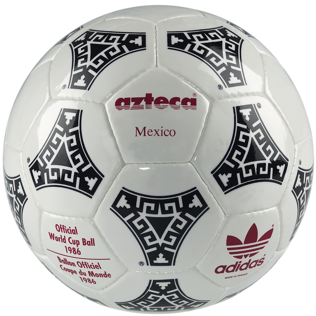 adidas Azteca. La pelota oficial del Mundial de México '86.