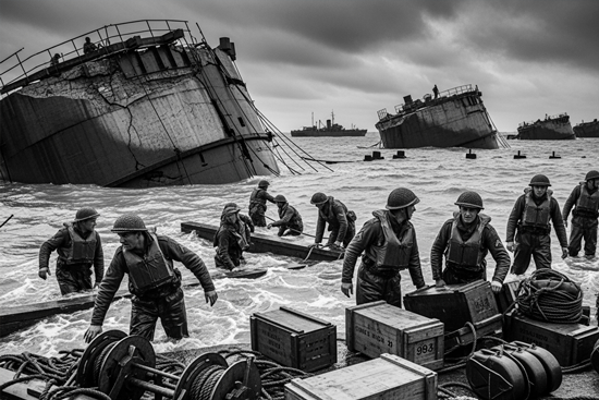 Los 7 mil barcos y el puerto portátil que vencieron a Hitler: logística y suministro del Desembarco de Normandía