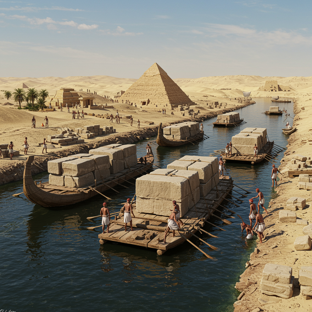 Reunir a 30 mil obreros y 170 mil toneladas de material hace 4,500 años. Así fue la logística de la Gran Pirámide de Giza