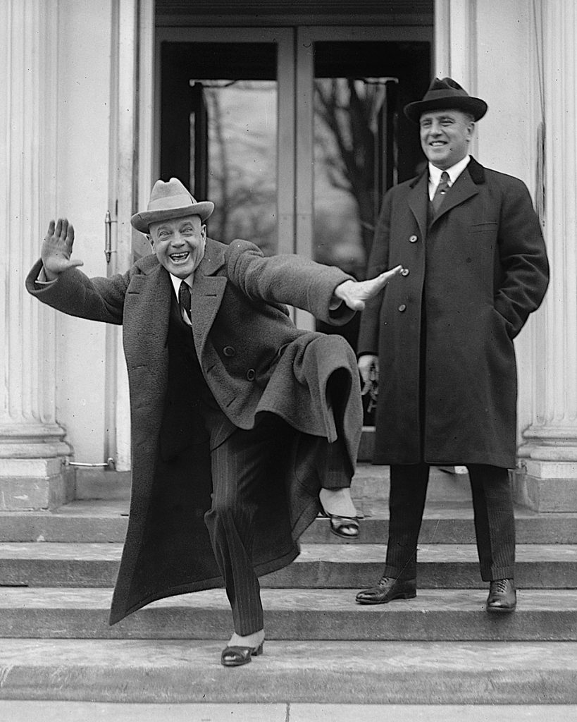 El reverendo Billy Sunday en la Casa Blanca. National Photo Company.
