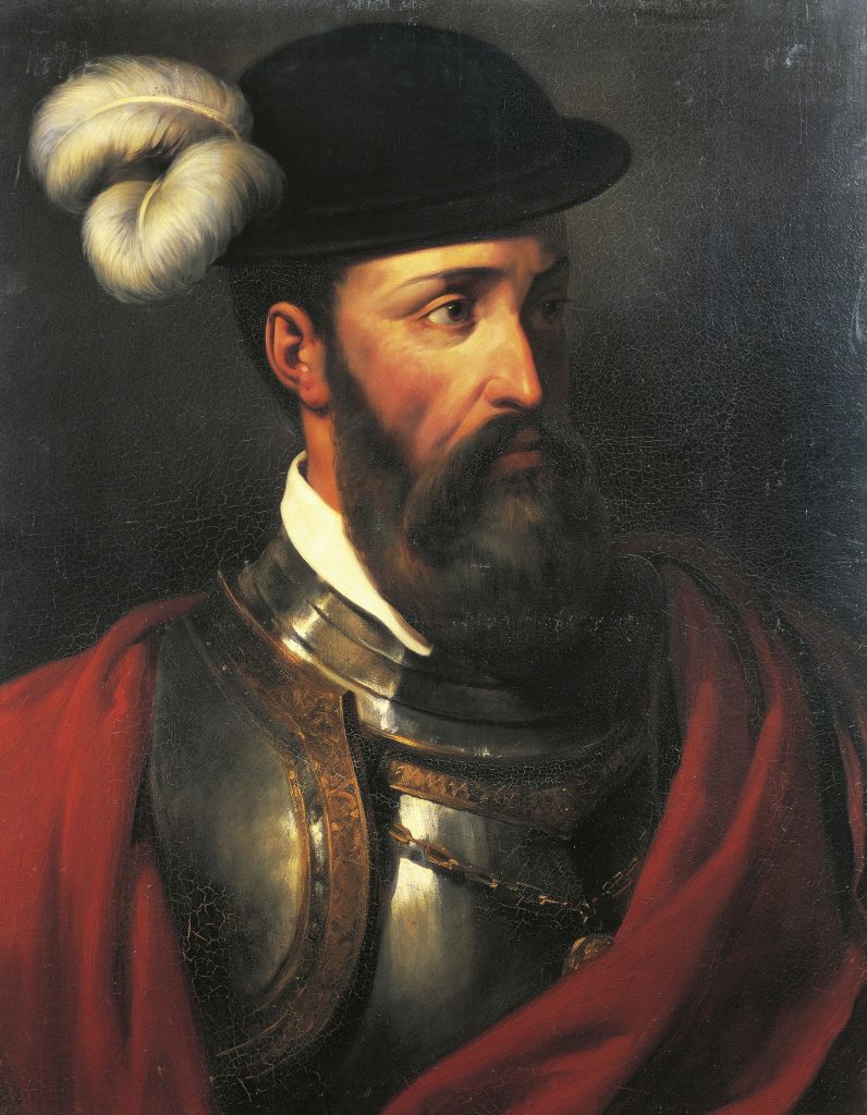 Francisco Pizarro por Amable Paul Coutan.
