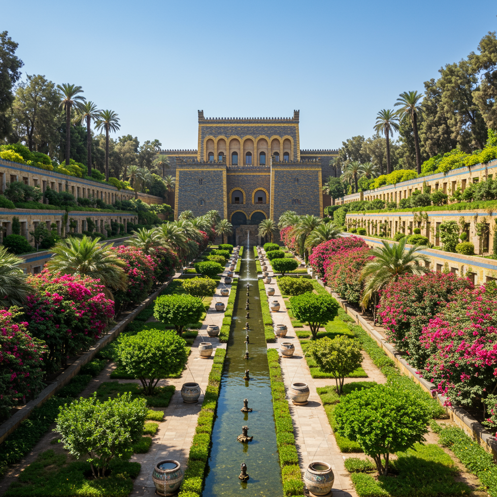 La princesa que extrañaba el verde. La historia y logística de los jardines flotantes de Babilonia