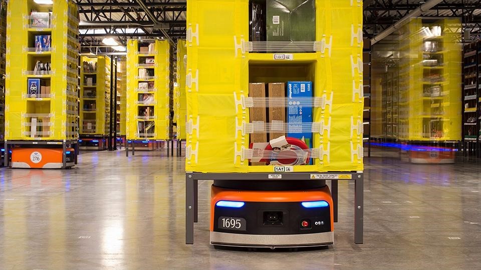 Robot Kiva, de Amazon.