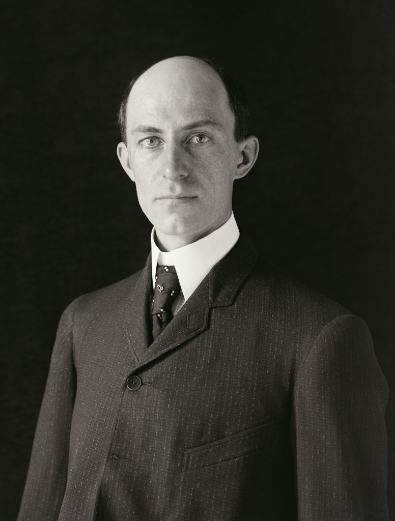 Wilbur Wright, el primer piloto de un avión a motor.