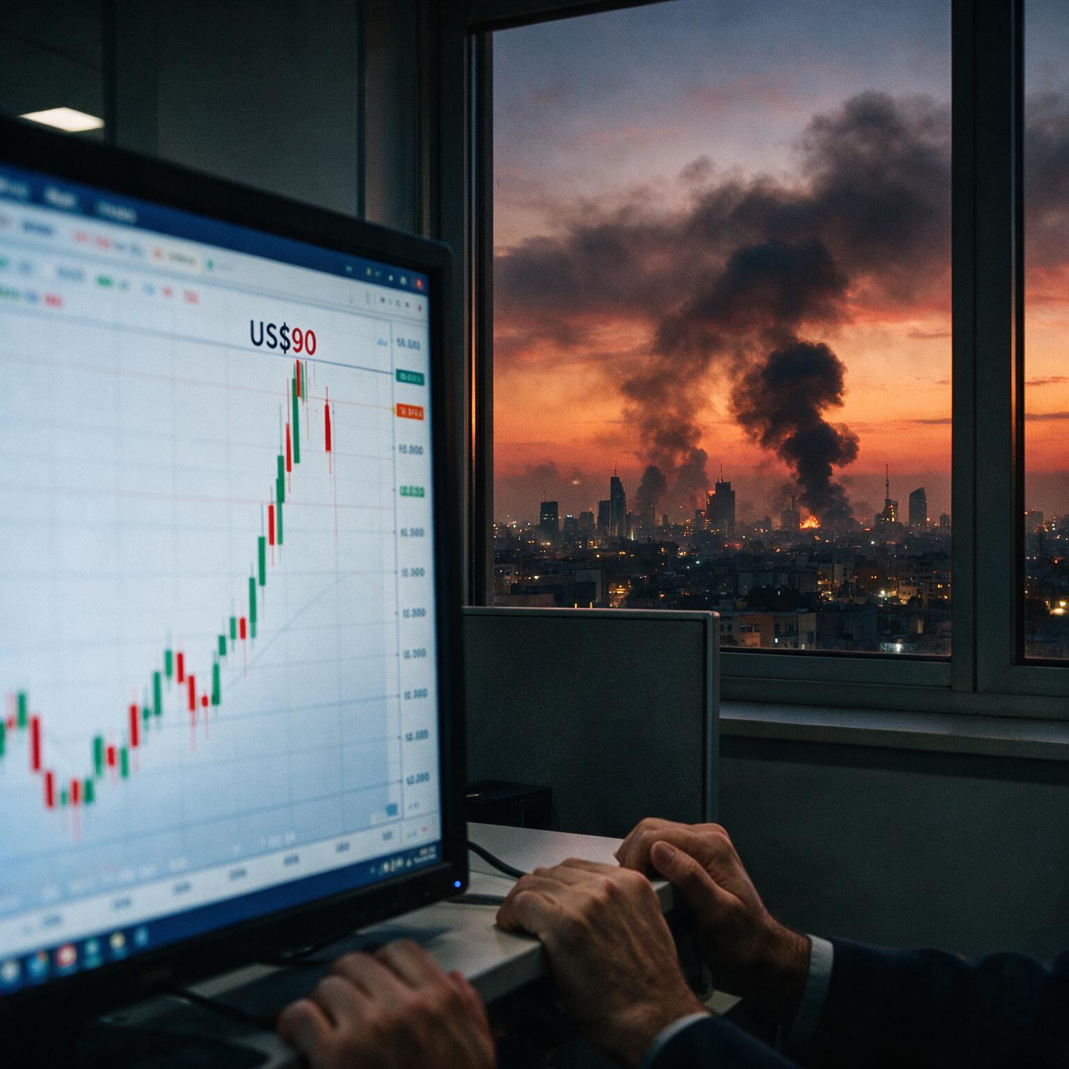 El petróleo supera los US$90 tras escalada del conflicto entre EE.UU. e Irán