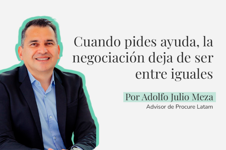 Cuando pides ayuda, la negociación deja de ser entre iguales