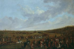El primer Oktoberfest, celebrado en 1810 por más de 40.000 asistentes. Cuadro de Peter Von Hess.